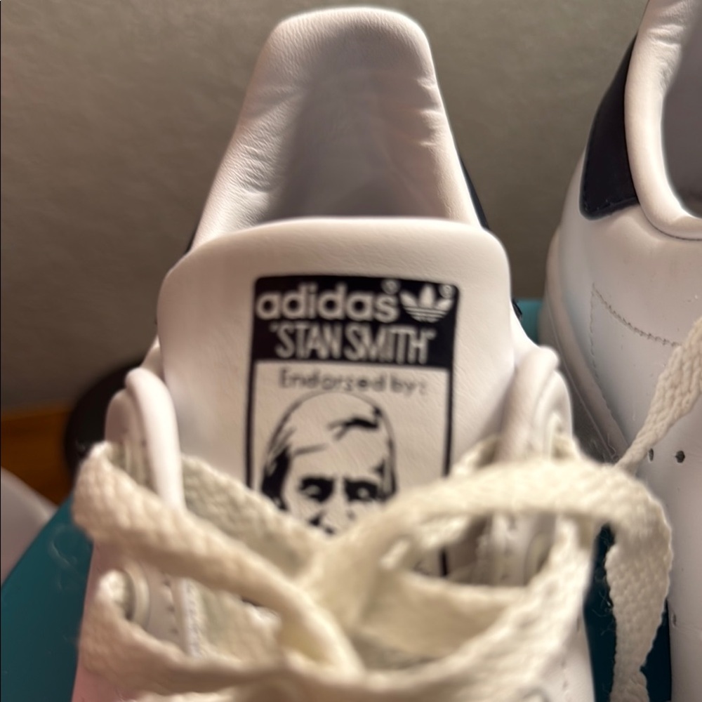 Adidas Stan Smith White and Black Sneakers